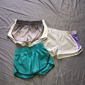 Bundle of 3 athletic shorts, workout running